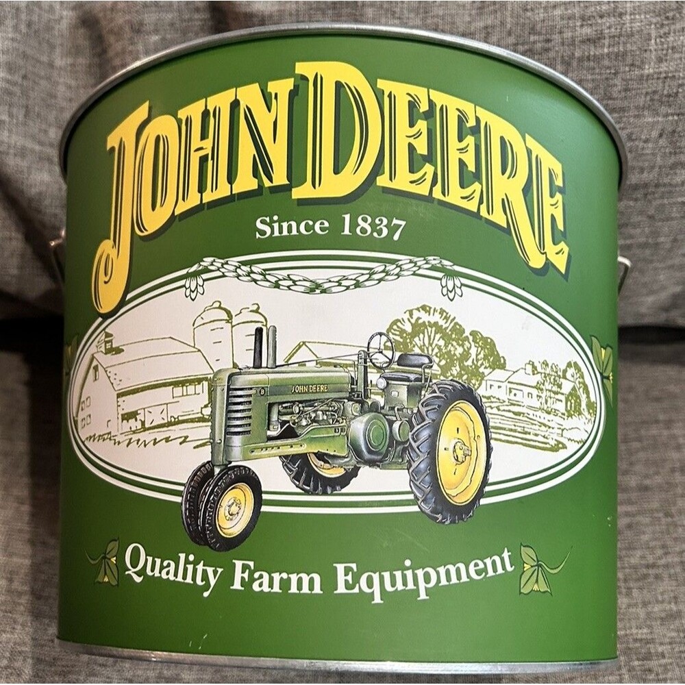 John Deere Tin Box Company Pail